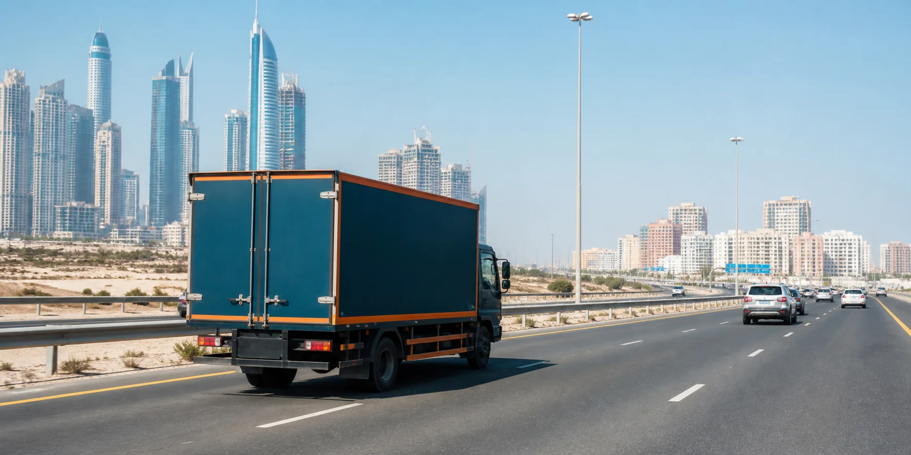 Dubai–Ajman route planning connects loading, road timing and destination access.