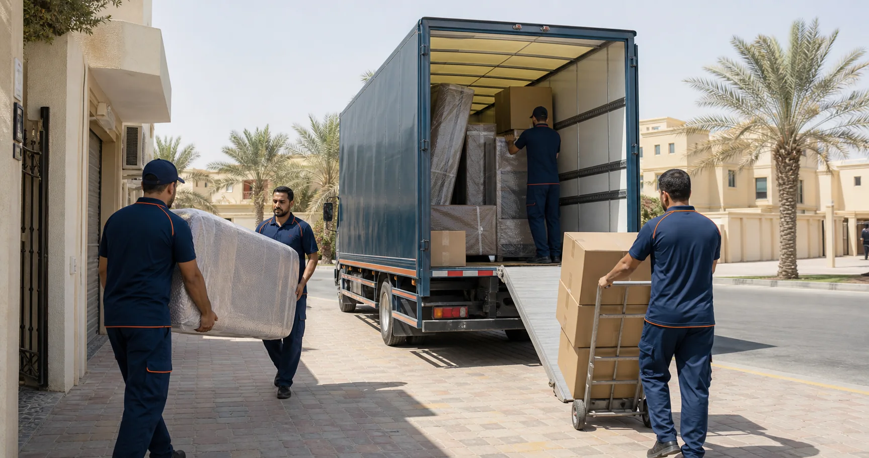 Clear low-rise access supports controlled loading in Umm Al Quwain.